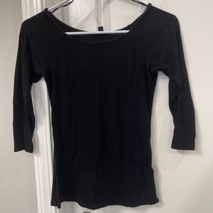 Guess Scoop Neck Ribbed Top
